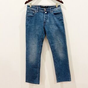Jacob Cohen Jeans Men 31 Blue Denim J688 Luxury Straight Leg Stretch Italy Craft
